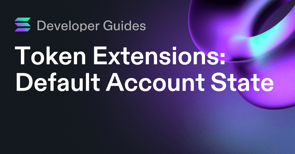 How to use the Default Account State extension